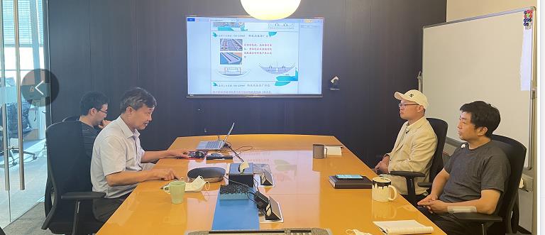 易科路通技術顧問青島理工大學岳渠德教授來司技術交流